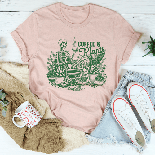 Coffee And Plants Tee-0